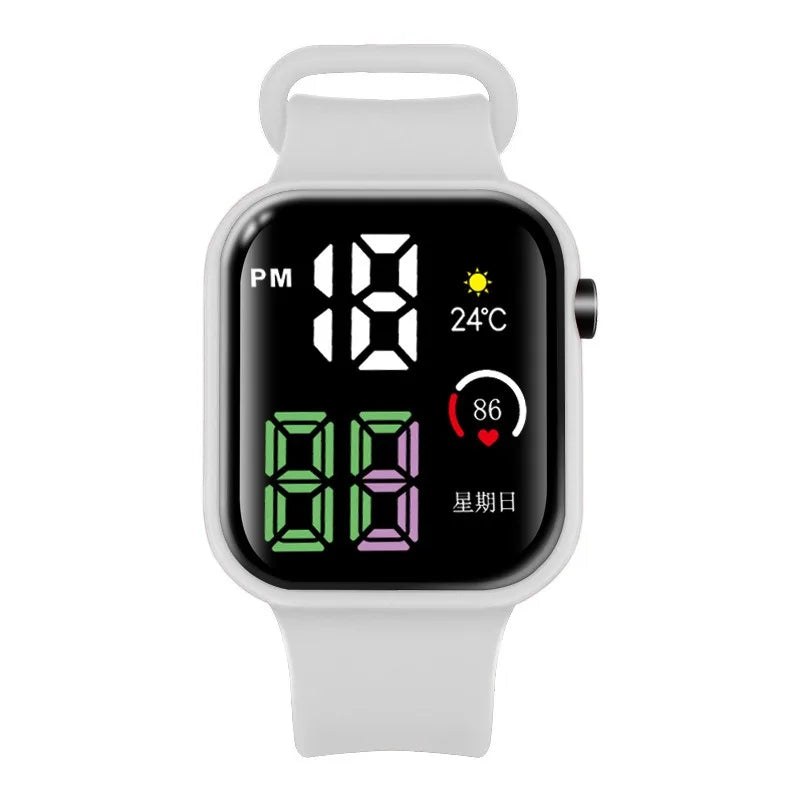 Reloj Deportivo Digital LED Luminoso para Niños