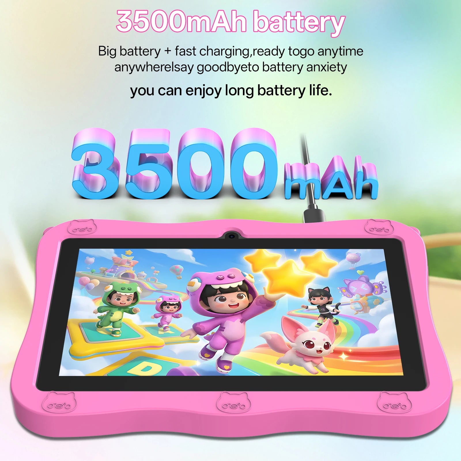 Tableta Nueva y Mejorada 2026: Sistema Operativo Android 13.0, 4GB (2+2) de RAM + 32GB de ROM + 1TB de Memoria Expandible, Batería de 3,500mAh