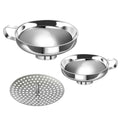 LMETJMA Embudo para enlatar, embudos metálicos grandes para cocina, para llenar tarros Mason, embudos de boca ancha de acero inoxidable, utensilios de cocina
