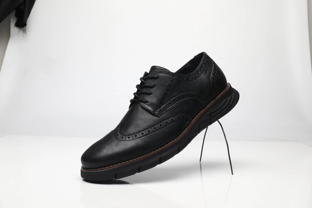 Zapatos Casuales de Cuero para Hombre con Cordones
