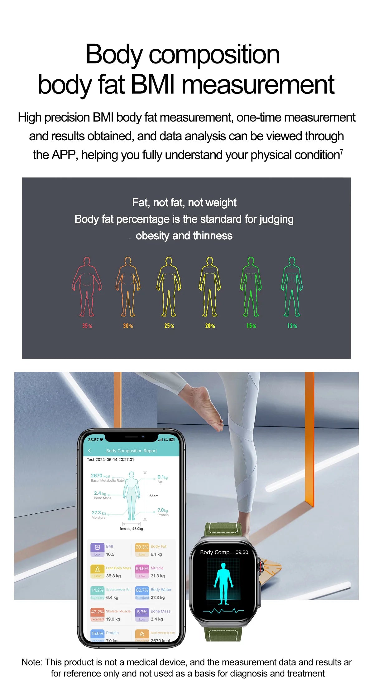 LIGE ET585 Reloj Inteligente AMOLED ECG