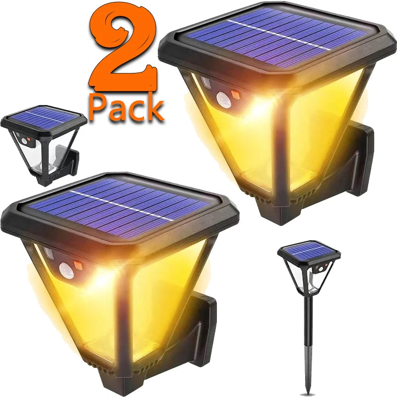 Lámpara Solar de Jardín 2en1 LED Paisaje Decorativa
