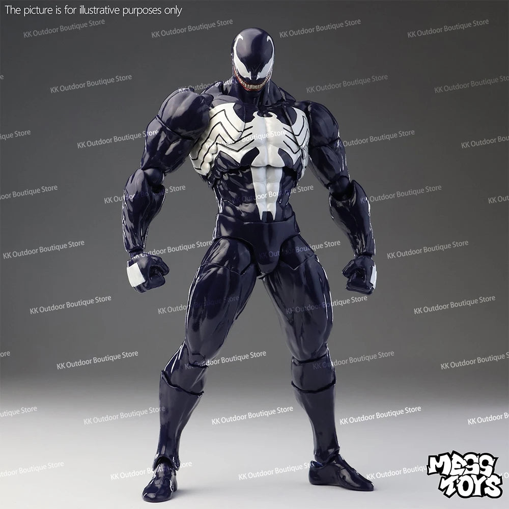 NUEVO Mess Toys Venom Lethal Neighbor Spider-Man Symbiotic Black Suit Messtoys Spiderman Figura de Acción Anime Modelo Muñeco Regalos Juguetes