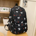 Mochila de Nailon con Estampado de Cerezas y Lazos, Mochila Grande con Múltiples Bolsillos, Ligera y Resistente al Agua para la Escuela y Uso Diario