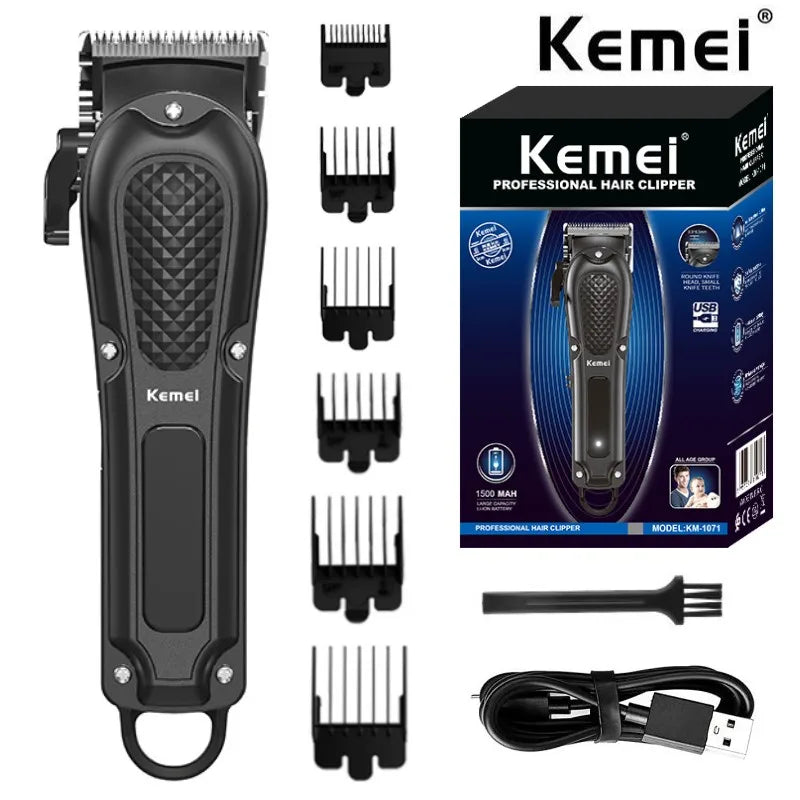 Cortadora de Pelo Kemei KM-1071 USB Recargable
