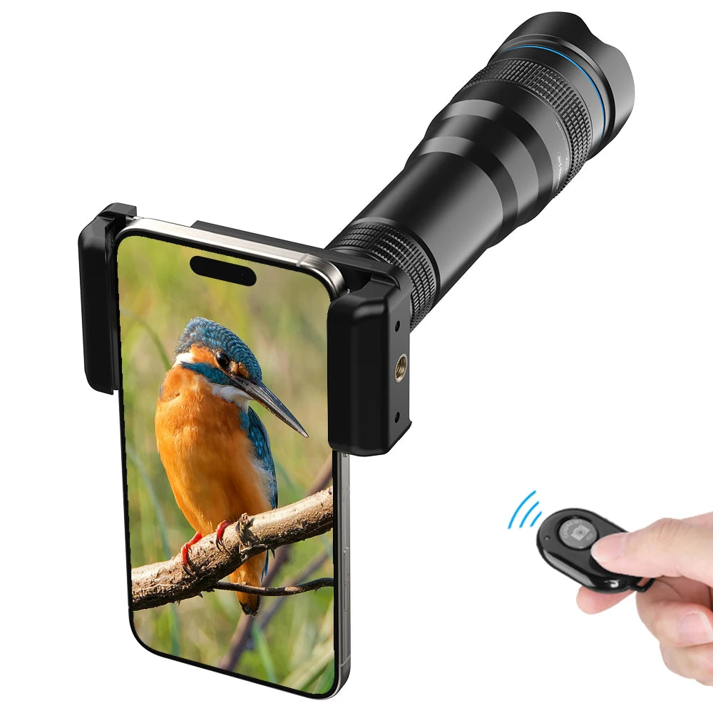 Lente Teleobjetivo APEXEL 36x para Smartphone con Trípode