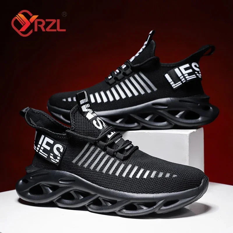 YRZL, zapatos para hombre, zapatillas cómodas, zapatillas transpirables para mujer, par de zapatos para correr, Tenis de malla, zapatos deportivos, talla 36-46, zapatillas para caminar para hombre