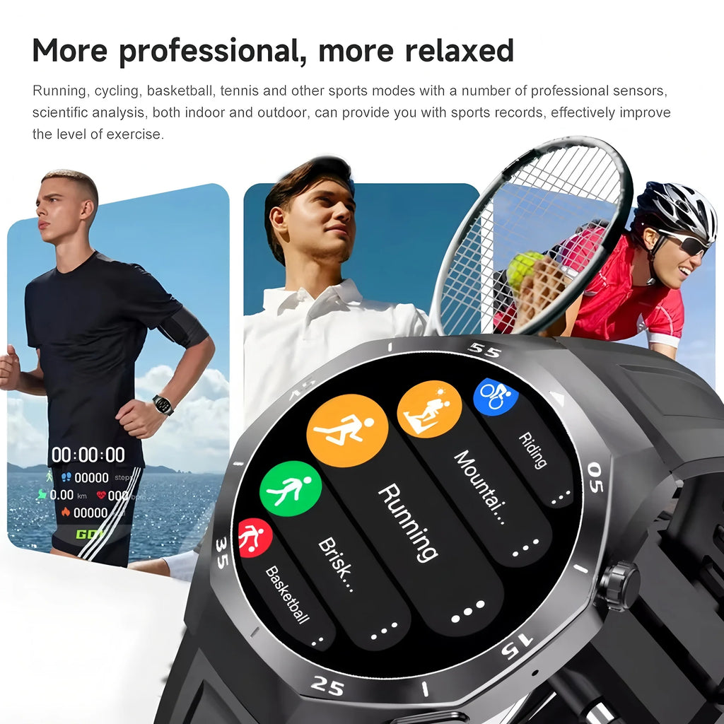 Reloj inteligente 5 Pro GPS NFC Smartwatch hombres 360*360 pantalla AMOLED Monitor de ritmo cardíaco Bluetooth llamada IP67 impermeable hombres Smartwatch