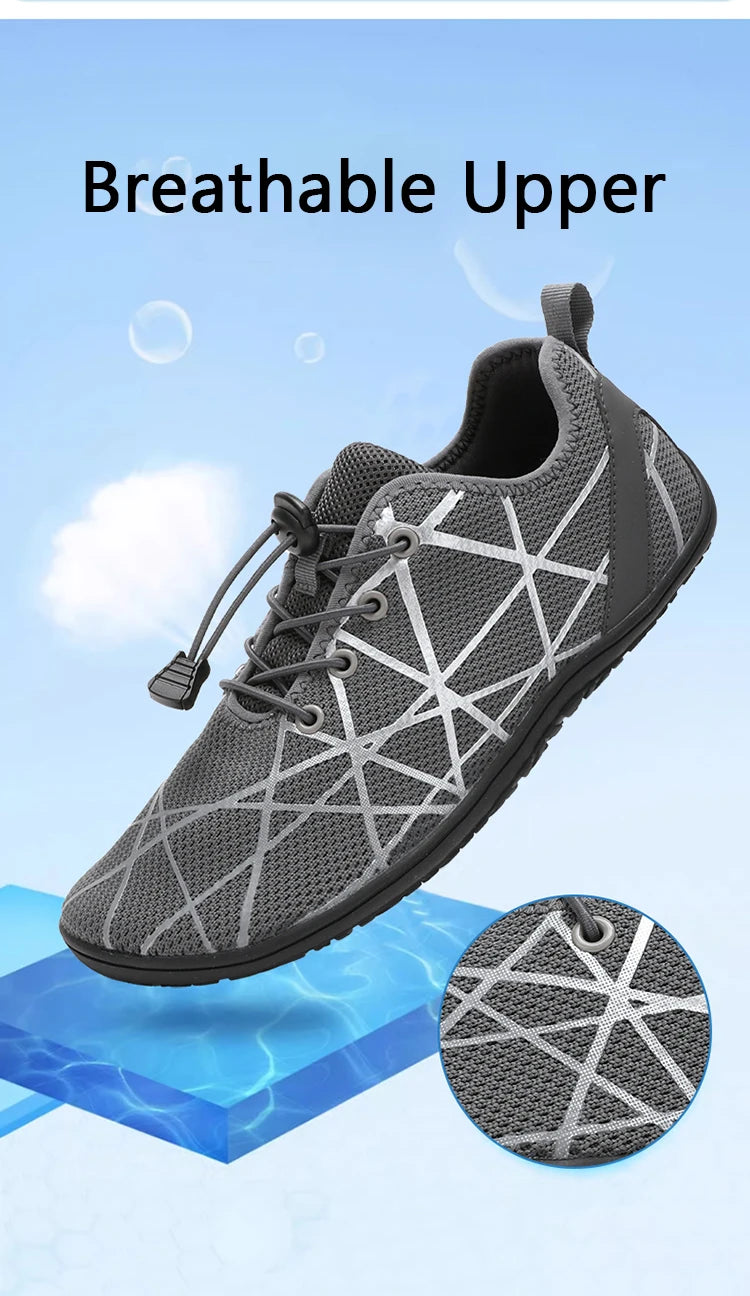 Zapatos informales transpirables para hombre, zapatos de agua ligeros antideslizantes Unisex, zapatos vulcanizados flexibles para mujer, zapatos de senderismo al aire libre 2025