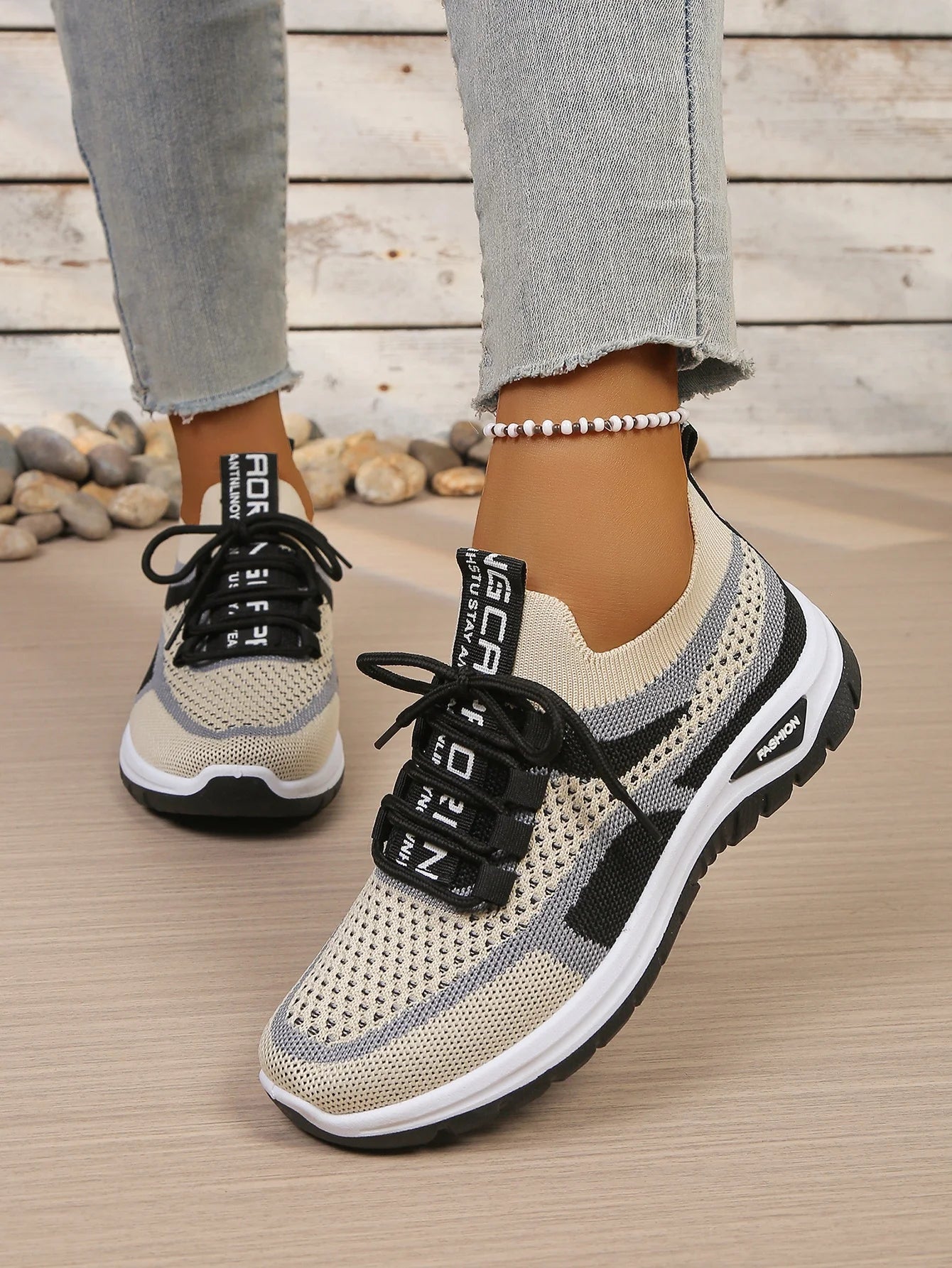 Zapatillas Informales de Lona para Mujer con Cordones