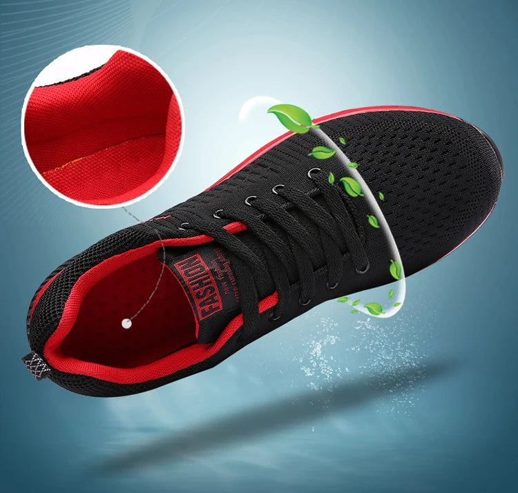Zapatillas de correr para hombre, zapatos deportivos ligeros para caminar, zapatos informales transpirables de malla clásica, mocasines de moda para hombre, zapatillas de deporte para hombre