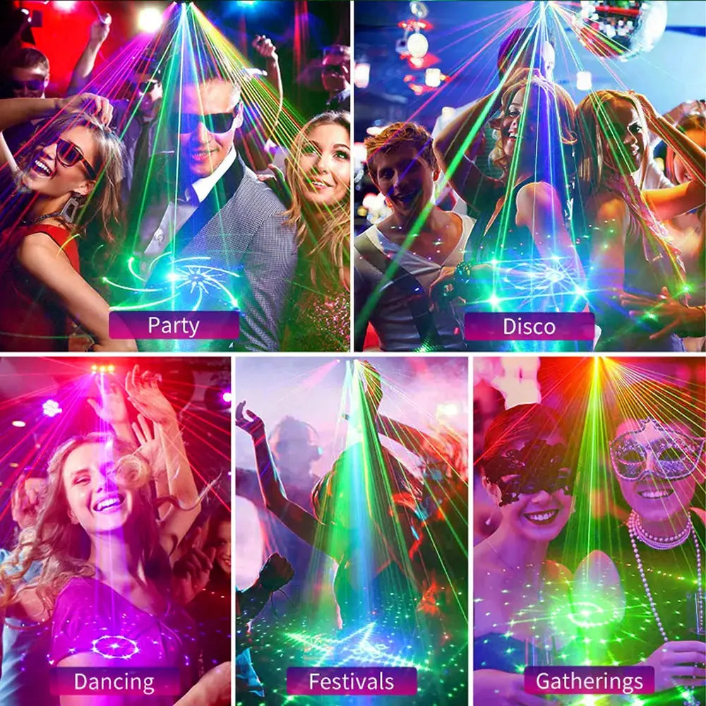 Mini Luz Láser Recargable para Fiesta y Escenario