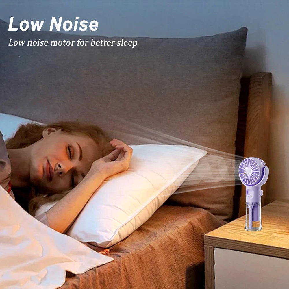 Mini Ventilador Portátil con Pulverizador de Agua