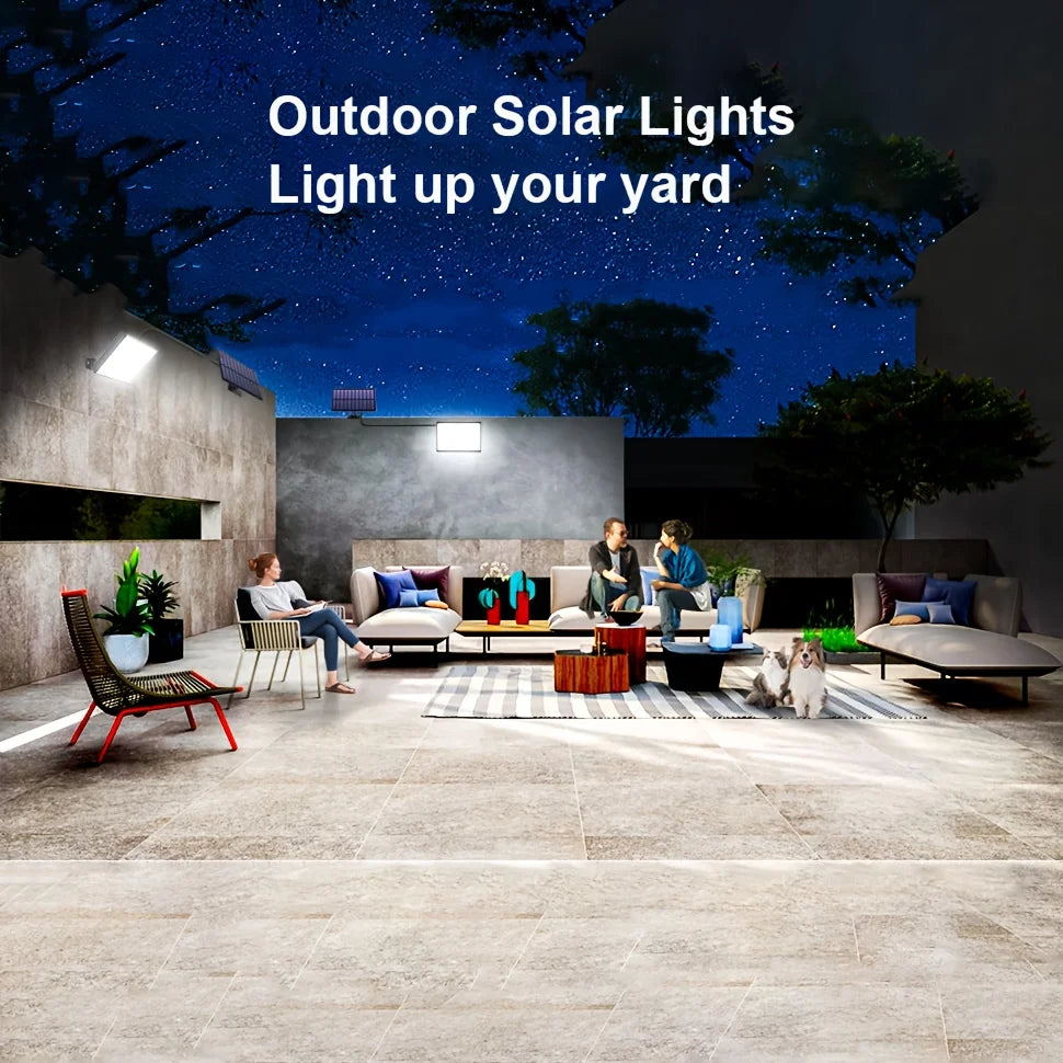 Luz Solar LED 400 con Sensor de Movimiento para Exterior
