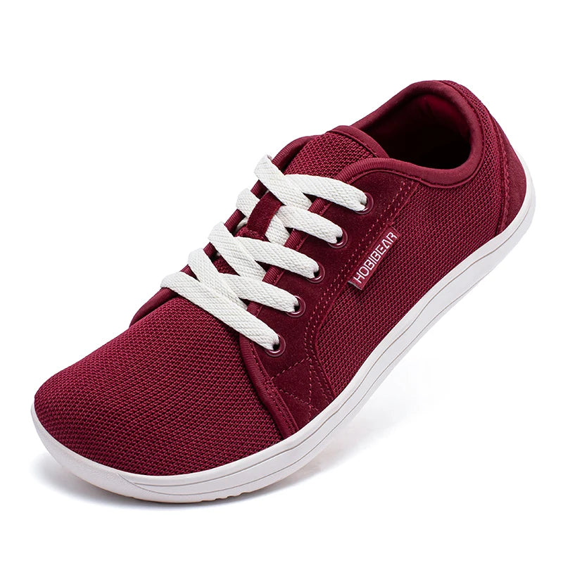 Zapatillas Descalzas HOBIBEAR con Cordones Punta Ancha Caída Cero