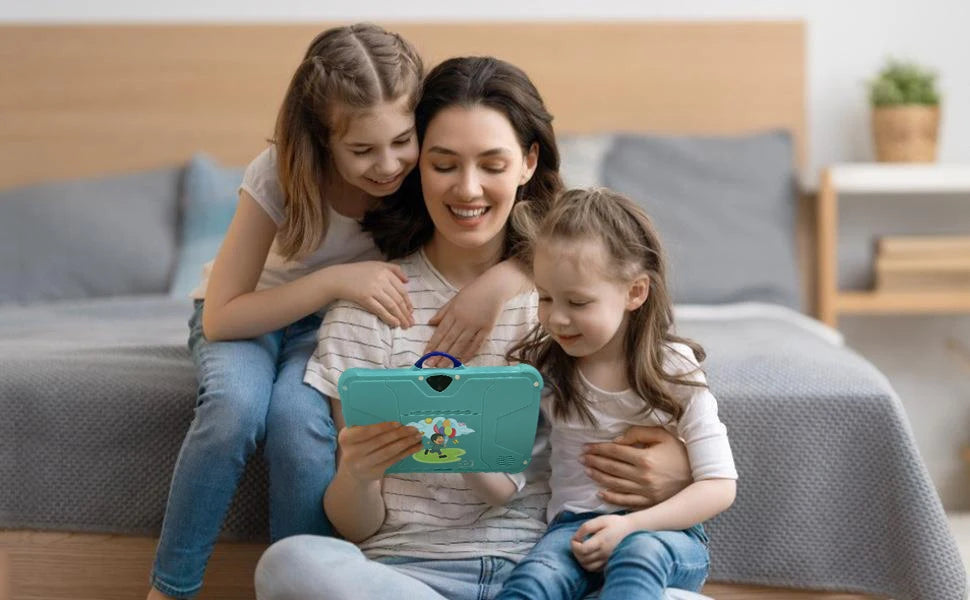 Tableta Infantil 2025 de 7 Pulgadas con WiFi 5G, Quad Core, 4GB de RAM, 64GB de ROM, Versión Educativa de Google Learning, con Doble Cámara