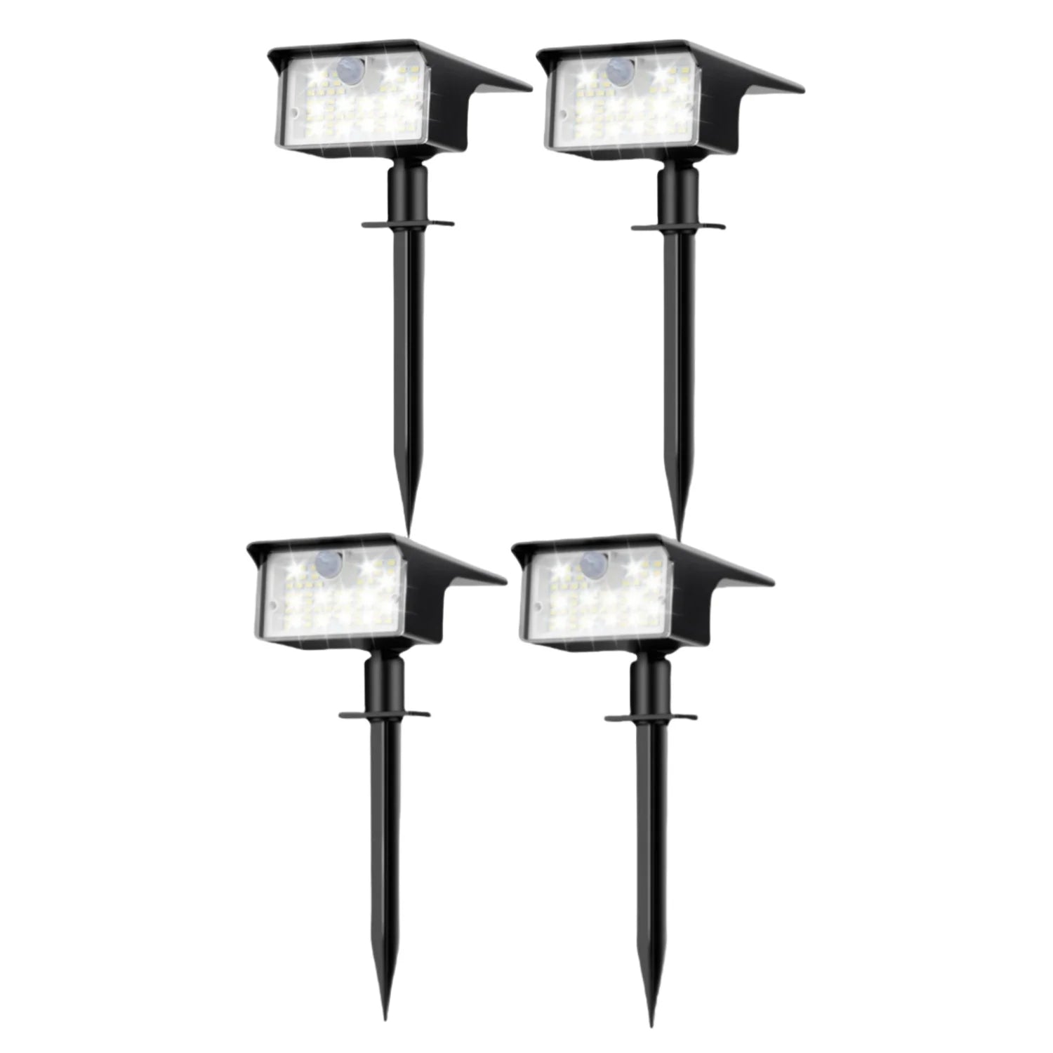 Focos Solares LED con Sensor de Movimiento para Exterior