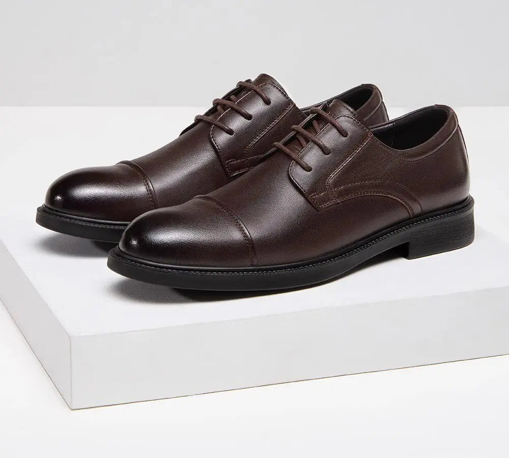 Golden Camel Zapatos informales para hombre, cómodos, antideslizantes, de cuero, con suela suave, zapatos planos para caminar, zapatos de vestir ligeros