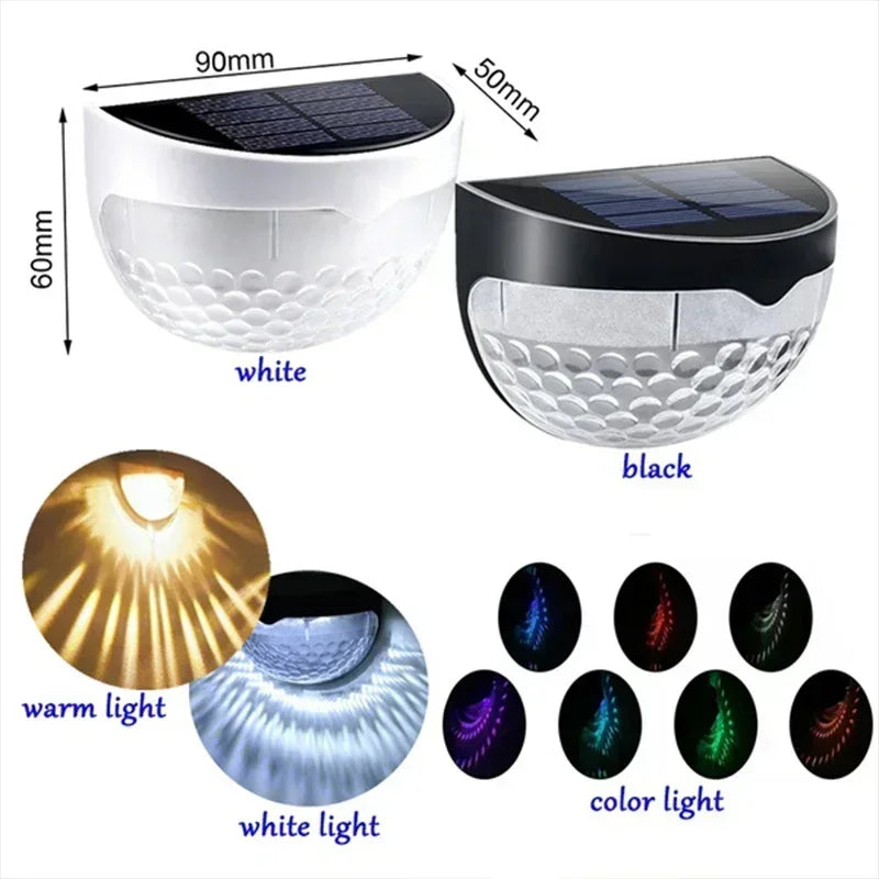 Lámparas Solares LED para Jardín y Valla x6 Impermeables