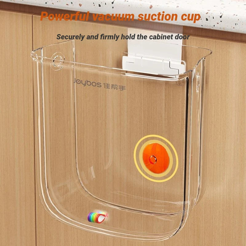 Cubo de basura colgante Joybos plegable con tapa para cocina y baño
