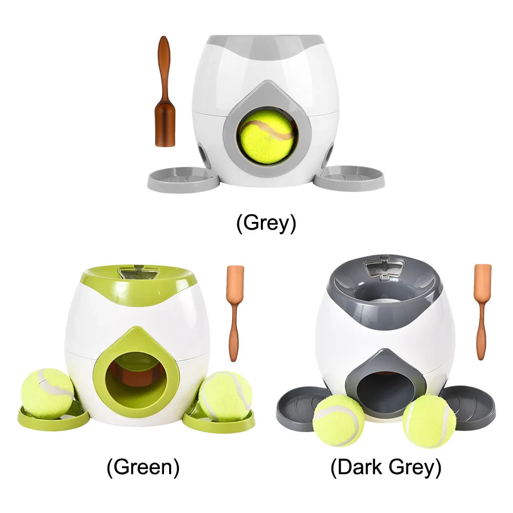 Lanzador automático de pelotas para perros, alimentador para mascotas, divertido lanzamiento inteligente, máquina de pelotas de tenis para perros pequeños y medianos, suministros