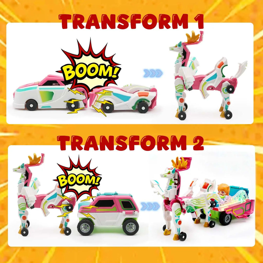Auto Magnético Transformable 3 en 1 para Niños Juguete DIY