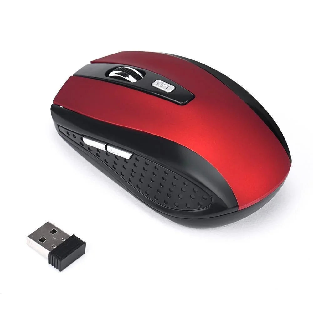 Mouse inalámbrico gaming 2.4 GHz con receptor USB para PC y laptop