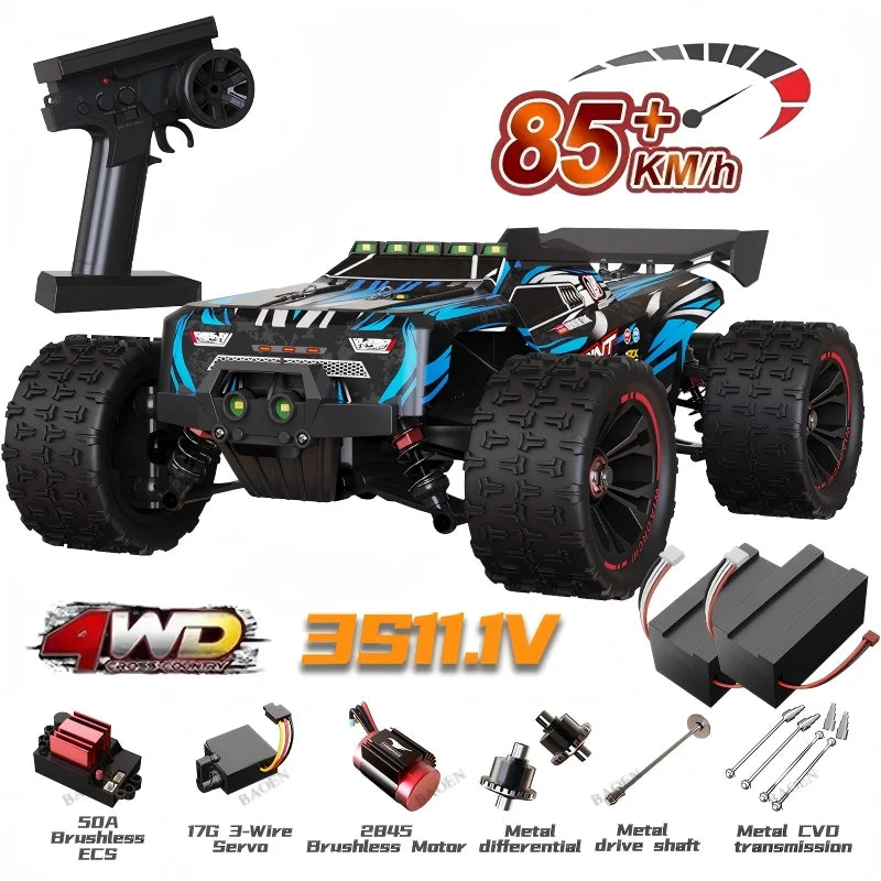 SCY9522PRO 85 KM/H coche RC de alta velocidad sin escobillas 4WD todoterreno coche de Control remoto 1:16 coches de carreras profesionales SCY9522 50 KM/H