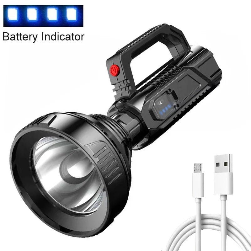 Linterna LED Portátil Reflectora Recargable para Acampar