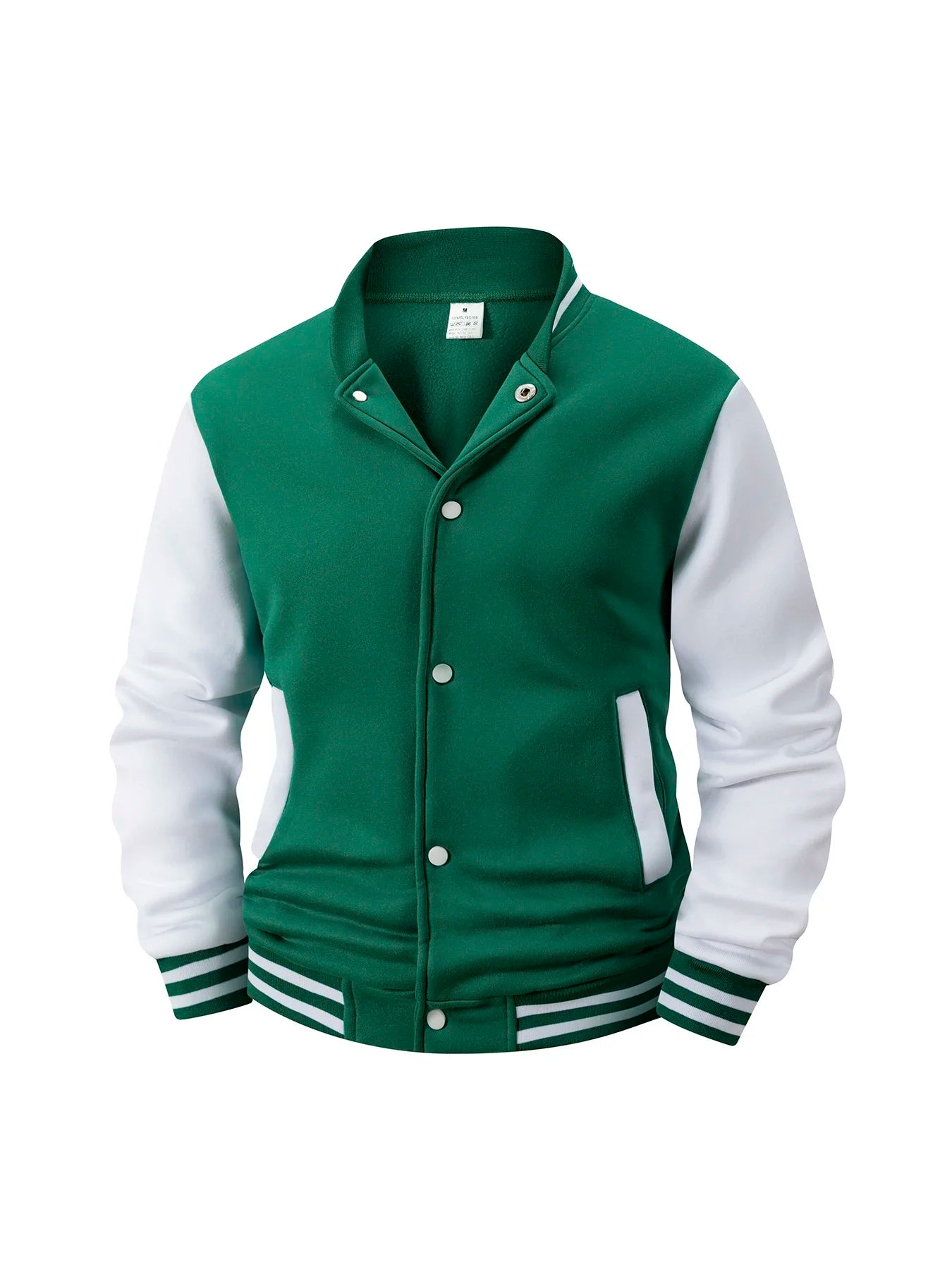 Chaqueta Universitaria de Béisbol para Hombre, Forro Polar, Retro
