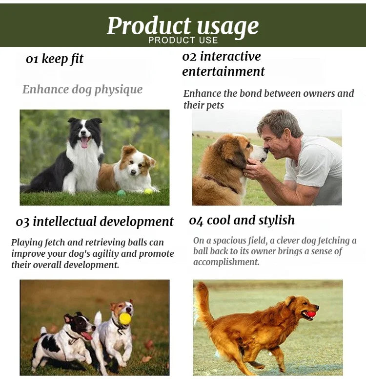 Juguete para Perros, Pistola Lanza Pelotas, Entrenamiento, Lanzador de Pelotas para Perros, Juguete Interactivo para Exteriores, Juego de Tenis, Rompecabezas