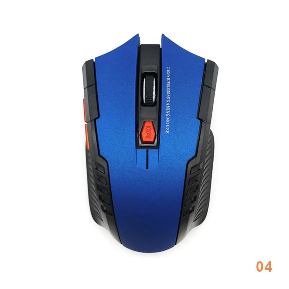 Ratón Inalámbrico 113, Ratón Óptico Inalámbrico de 2.4GHz con Receptor USB, Ratón Inalámbrico Portátil de 6 Botones para Computadoras Portátiles