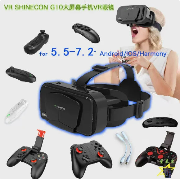 Gafas VR, Lentes 3D para Realidad Virtual, Gafas Inteligentes, Accesorio para Juegos Móviles para Teléfonos Inteligentes, Compatible con Dispositivos Viar
