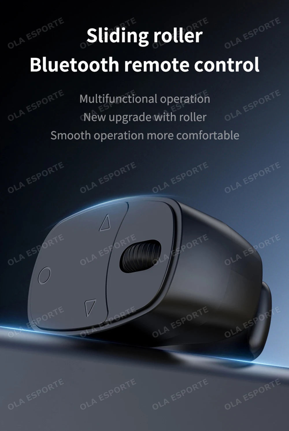 Rodillo anillo para la yema del dedo Control remoto inalámbrico Bluetooth móvil Selfie ratones vídeo giratorio de página automático navegación para Android IOS