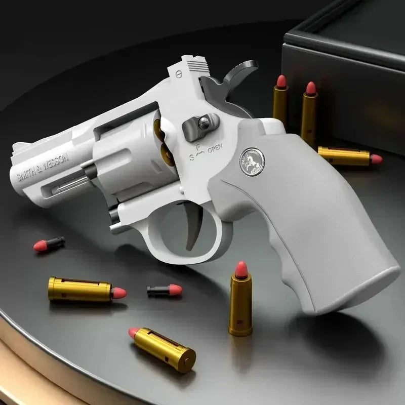 Pistola de Dardos de Espuma Magnum ZP5 357 de Disparo Rápido Automático con Múltiples Dardos de Espuma Seguros, Juego de Acción al Aire Libre para Niños y Adultos