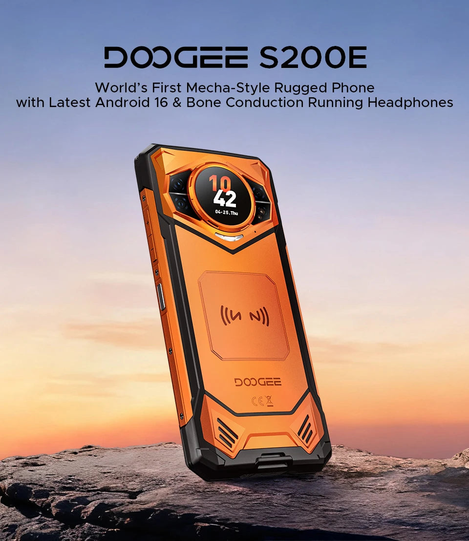 DOOGEE S200E 5G | Celular Resistente 256GB + 48GB RAM + Batería 10100mAh