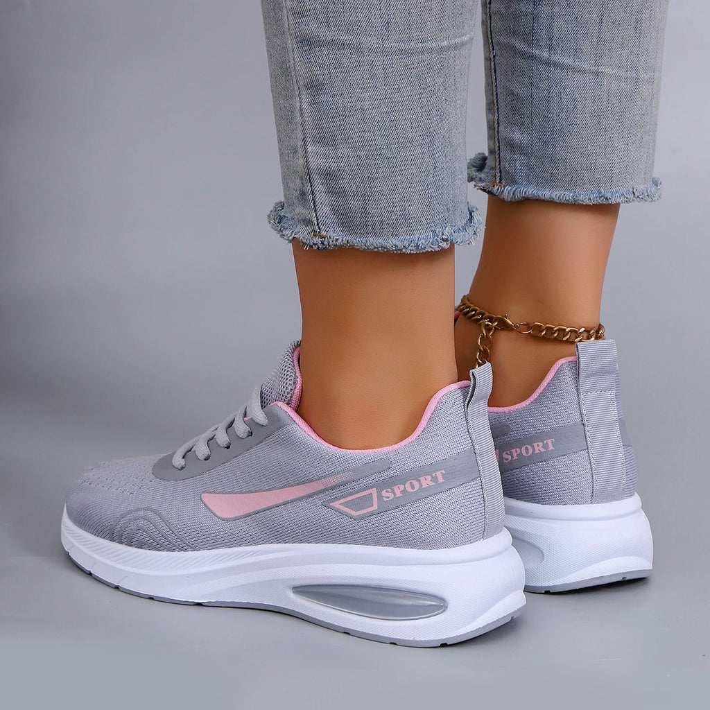 Nuevos zapatos deportivos de primavera para mujer, zapatos deportivos informales a la moda, transpirables, ligeros, antideslizantes, resistentes al desgaste, zapatos planos
