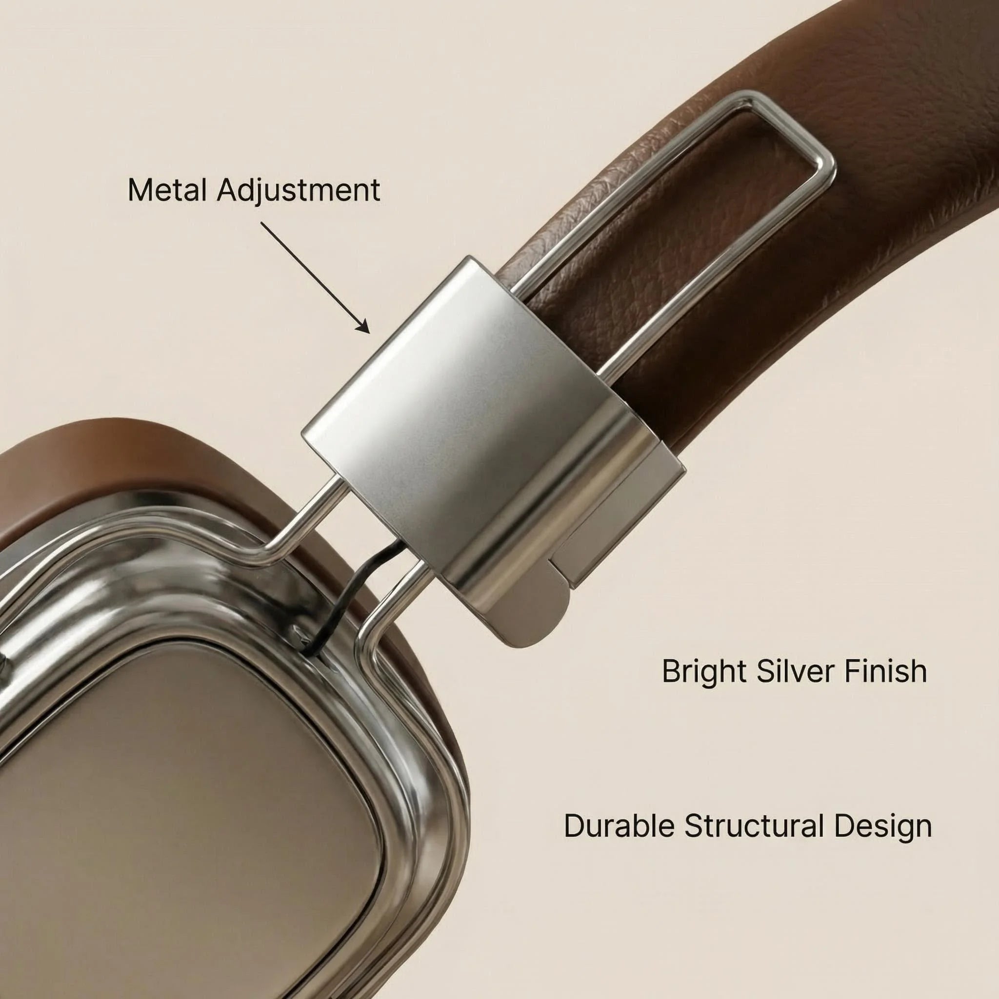 Auriculares Retro de Cuero Bluetooth 5.3 Plegables