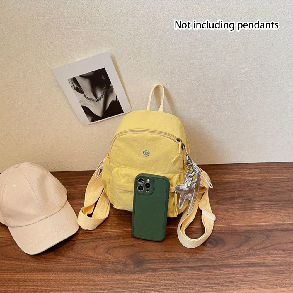 Mochila de moda para mujer Edición coreana Ins Mochila pequeña ligera Nuevo bolso de viaje versátil de estilo universitario de ocio