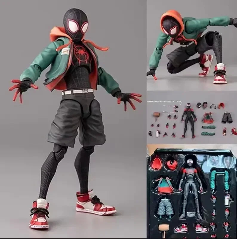 Marvel SHF Spider-Man: Parallel Universe 2: Traverse of The Universe Miles - Set de Caja Móvil, Regalo Hecho a Mano
