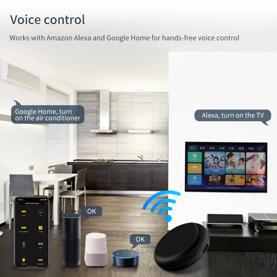 Control Remoto Universal WiFi IR para Aire Acondicionado