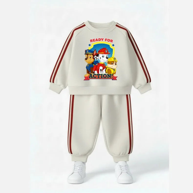 Conjuntos de ropa de manga larga para niños, chándal informal para niños, sudaderas con capucha y pantalón largo de dos piezas, nuevo estilo, primavera 2026