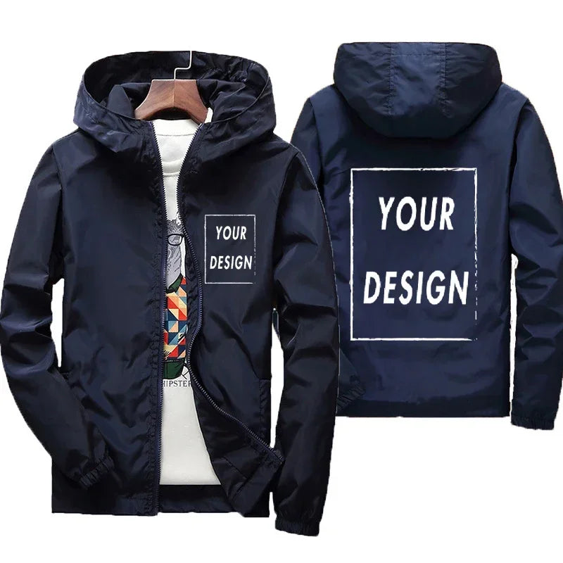 Chaqueta Cortavientos Impermeable para Hombre - Talle Grande hasta 7XL