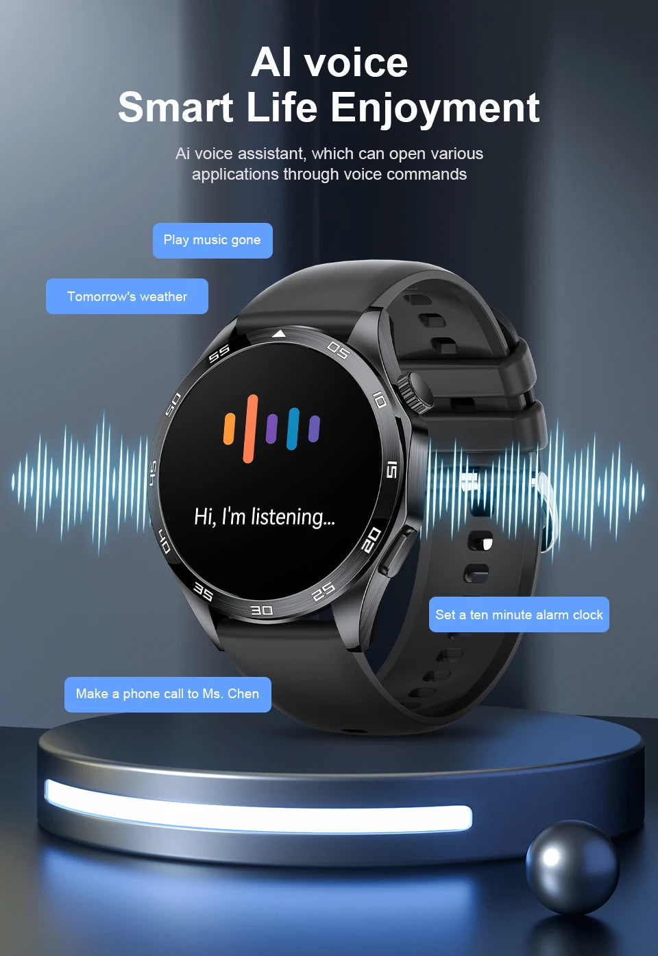 Nuevo Reloj Inteligente GT4Pro 2026 para Android e iOS, con NFC, Rastreador GPS, Pantalla AMOLED HD de 360*360, Monitor de Ritmo Cardíaco, Llamadas Bluetooth