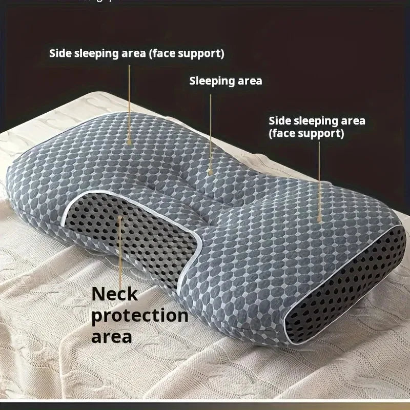 Almohada cervical de punto antideslizante para dormir profundo