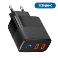 Cargador Rápido Doble Puerto PD+QC5.0 con Indicador LED