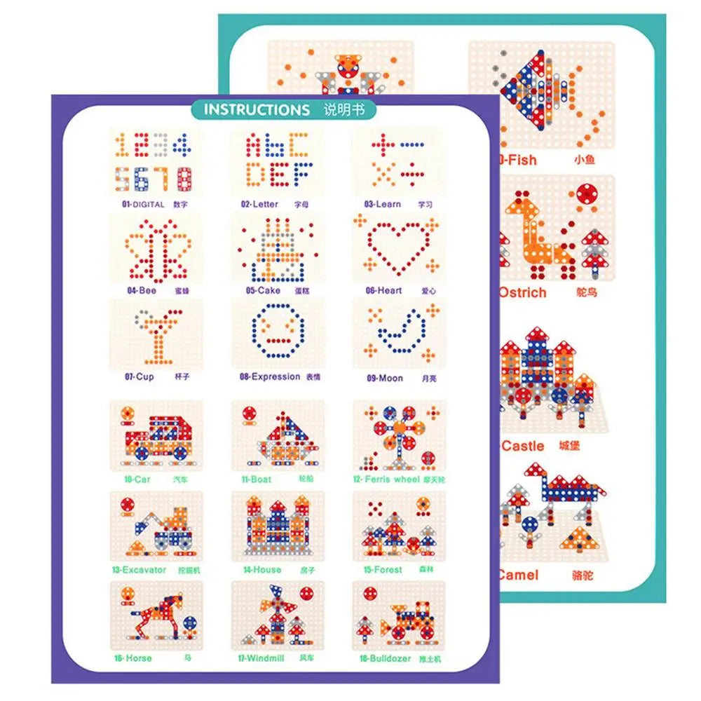 Set de Herramientas de Juguete para Niños con Taladro y Tuercas