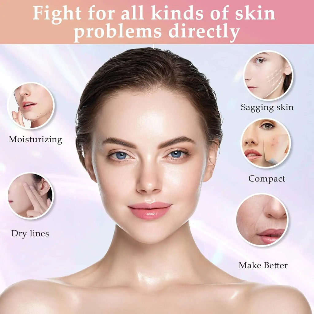 Masajeador Facial antiarrugas de 7 colores, dispositivo de belleza para el cuello y la cara, dispositivo de Estiramiento Facial para apretar la piel, herramienta para el cuidado de la piel de doble barbilla