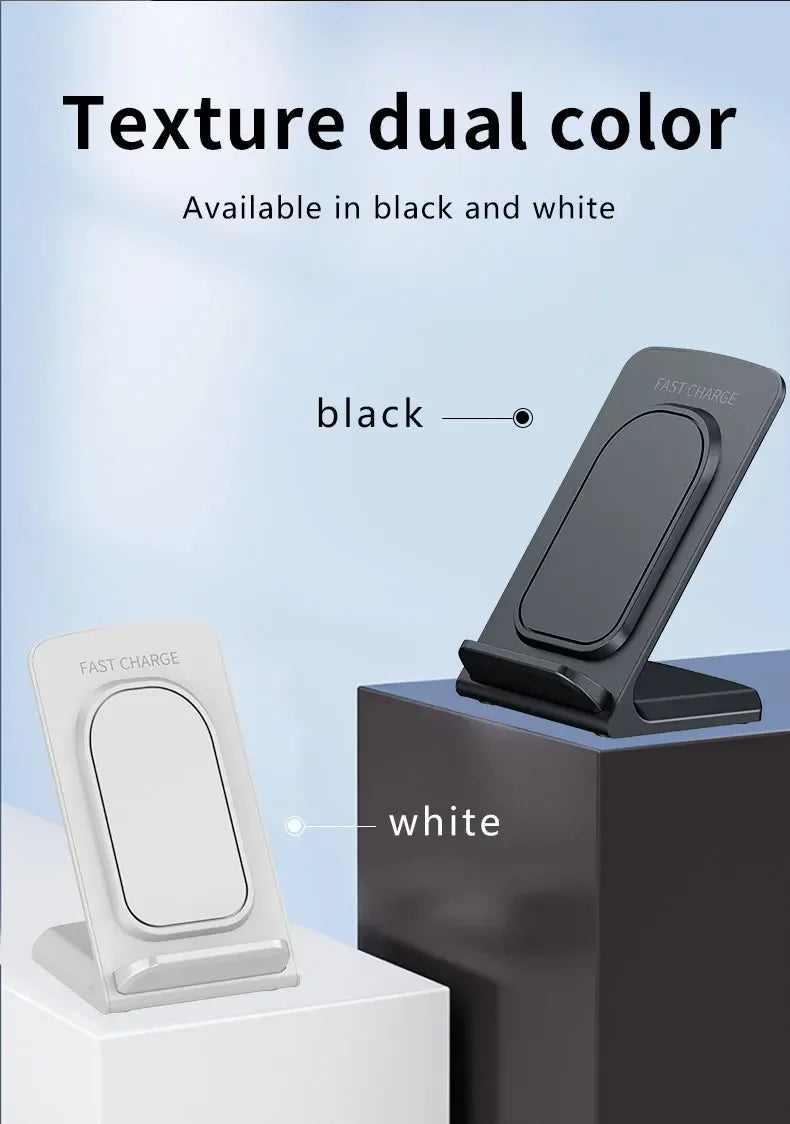 Base de Carga Inalámbrica para Escritorio, Soporte para Teléfono, Compatible con iPhone 17~12, Samsung S25 S24, Xiaomi, Estación de Carga Rápida para Smartphone