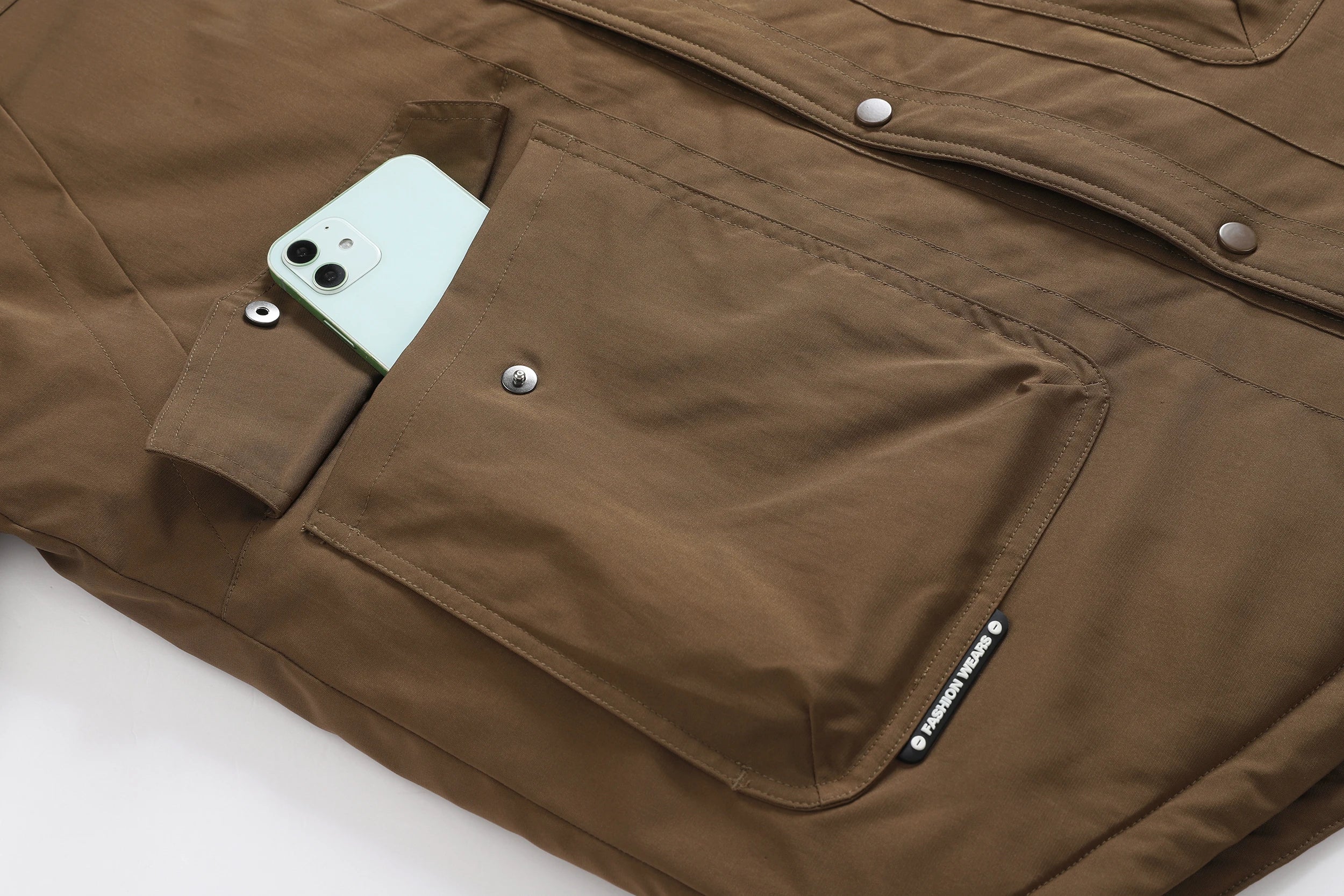 Parka Militar con Capucha para Hombre, Abrigo de Invierno Anorak